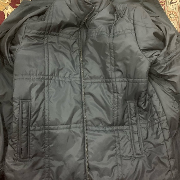 ๐HP๐ Cole Haan Black Dickey Insert Trench Coat size M - Picture 8 of 10